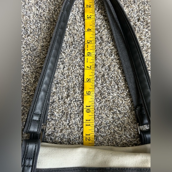 Wxnow black and beige thick quality denim canvas tote - Picture 9 of 10